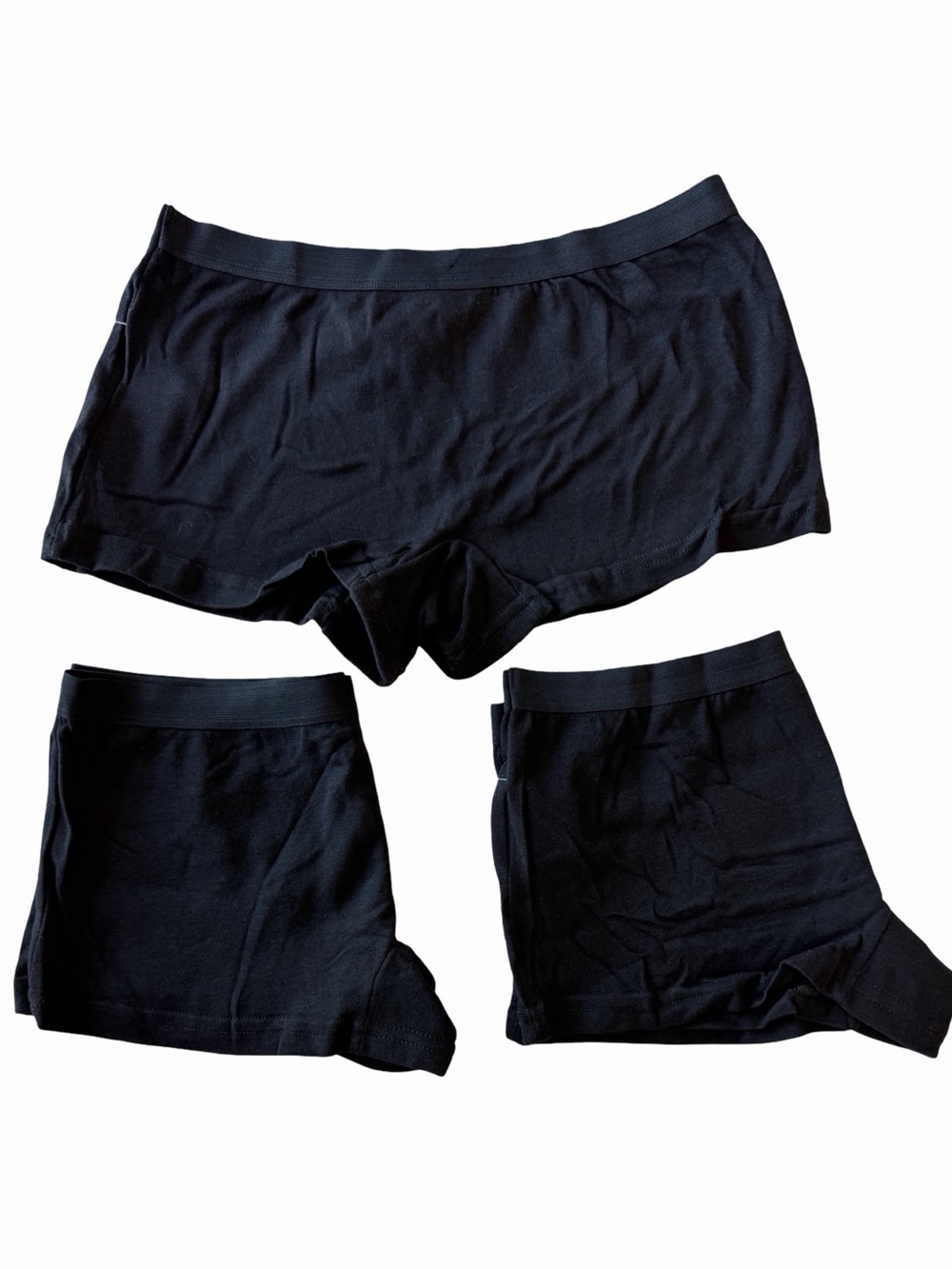 SUPER SOFT BUNDLE OF 3 Black Booty Boy Shorts Loungewear Women's Medium NWT